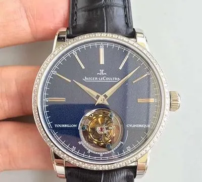 Jaeger-LeCoultre Master Grande Tradition R8 Factory 1:1 Best Edition Replica Watch Swiss Tourbillon Blue Dial