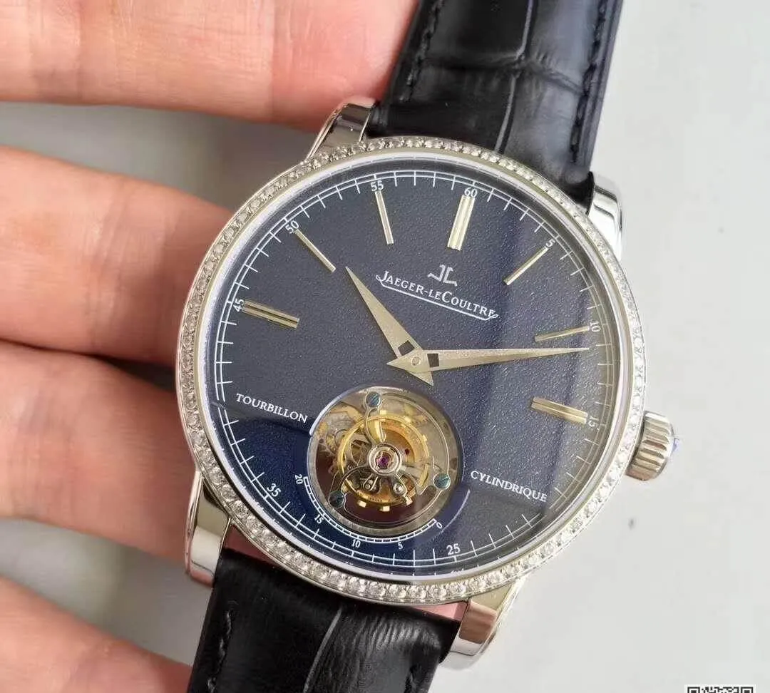 Jaeger-LeCoultre Master Grande Tradition R8 Factory 1:1 Best Edition Replica Watch Swiss Tourbillon Blue Dial