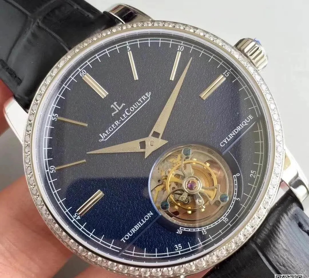 Jaeger-LeCoultre Master Grande Tradition R8 Factory 1:1 Best Edition Replica Watch Swiss Tourbillon Blue Dial