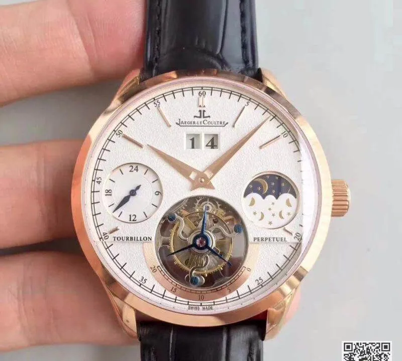 Jaeger-LeCoultre Master Grande Tradition Tourbillon 1:1 Best Edition Replica Watch Swiss Tourbillon Rose Gold