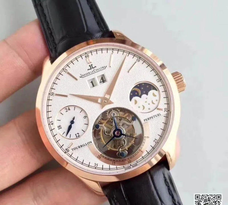 Jaeger-LeCoultre Master Grande Tradition Tourbillon 1:1 Best Edition Replica Watch Swiss Tourbillon Rose Gold