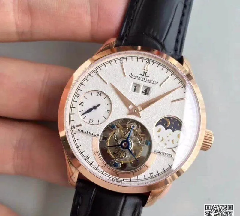 Jaeger-LeCoultre Master Grande Tradition Tourbillon 1:1 Best Edition Replica Watch Swiss Tourbillon Rose Gold