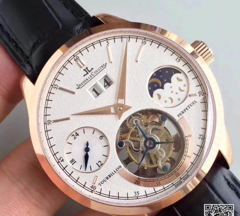 Jaeger-LeCoultre Master Grande Tradition Tourbillon 1:1 Best Edition Replica Watch Swiss Tourbillon Rose Gold