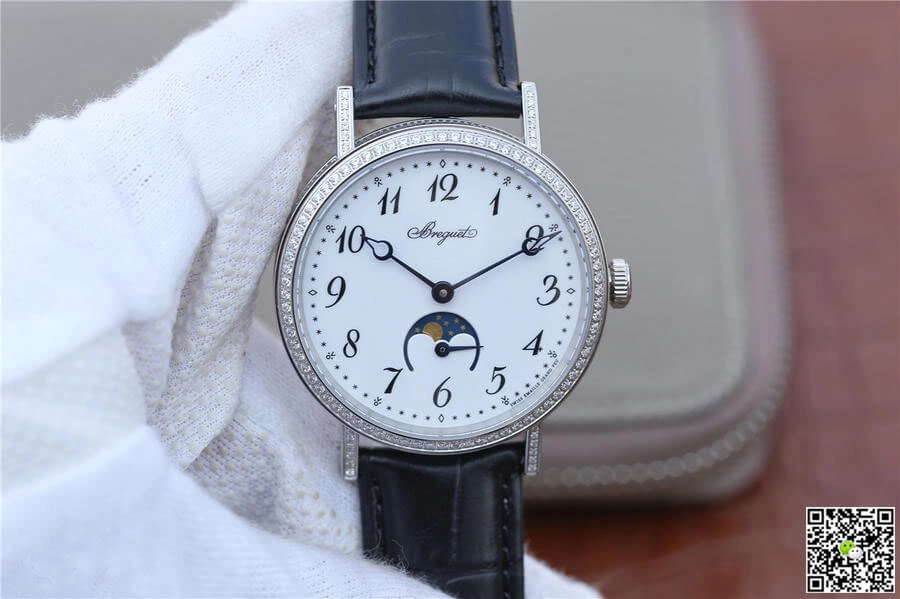 Breguet Classique Moonphase 9088BB 29 964 DD0D TW Factory 1:1 Best Edition Replica Watch Stainless Steel Bezel