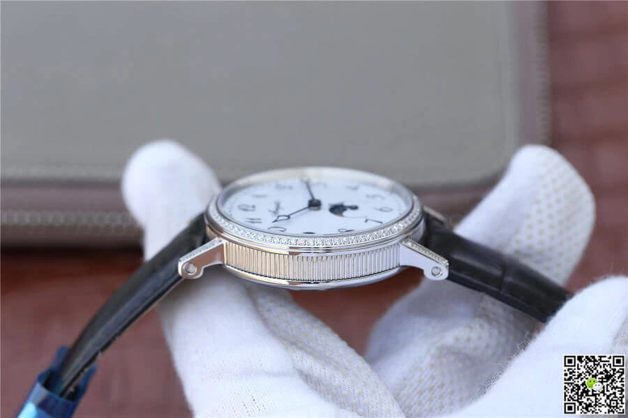 Breguet Classique Moonphase 9088BB 29 964 DD0D TW Factory 1:1 Best Edition Replica Watch Stainless Steel Bezel