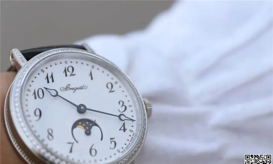 Breguet Classique Moonphase 9088BB 29 964 DD0D TW Factory 1:1 Best Edition Replica Watch Stainless Steel Bezel