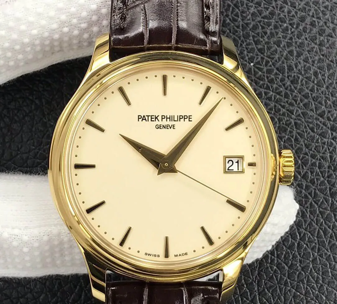 Patek Philippe Calatrava 5227J-001 3K Factory 1:1 Best Edition Replica Watch Yellow Gold Bezel