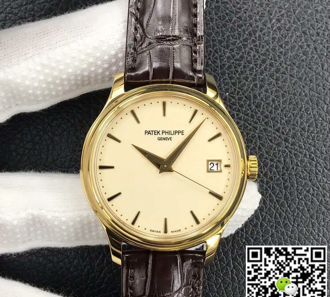 Patek Philippe Calatrava 5227J-001 3K Factory 1:1 Best Edition Replica Watch Yellow Gold Bezel