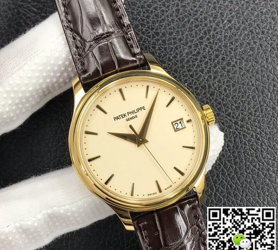 Patek Philippe Calatrava 5227J-001 3K Factory 1:1 Best Edition Replica Watch Yellow Gold Bezel