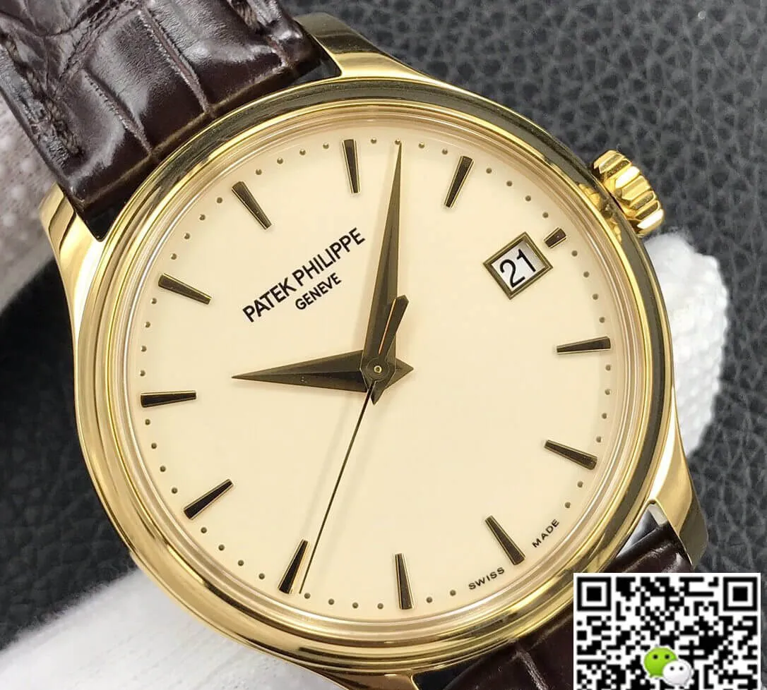 Patek Philippe Calatrava 5227J-001 3K Factory 1:1 Best Edition Replica Watch Yellow Gold Bezel