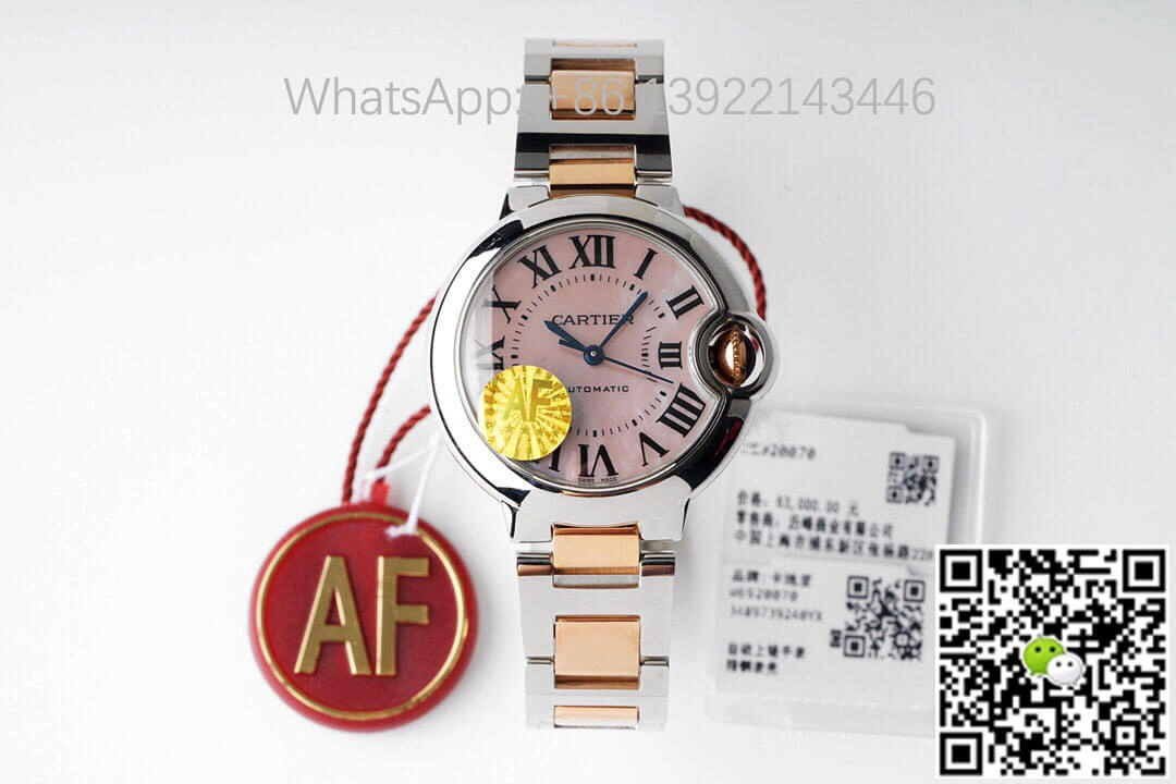 Ballon Bleu De Cartier 33MM W6920070 AF Factory 1:1 Best Edition Replica Watch Stainless Steel
