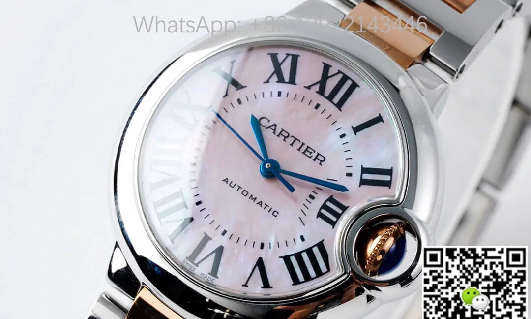 Ballon Bleu De Cartier 33MM W6920070 AF Factory 1:1 Best Edition Replica Watch Stainless Steel