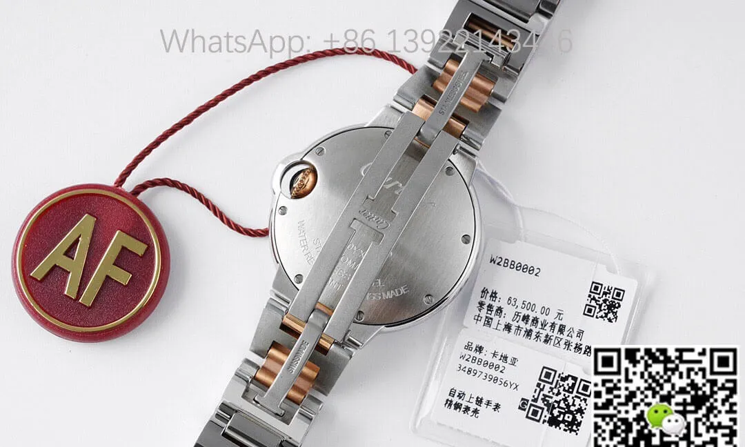 Ballon Bleu De Cartier 33MM W6920070 AF Factory 1:1 Best Edition Replica Watch Stainless Steel