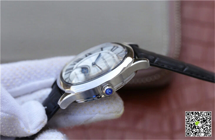 Drive De Cartier Moonphase WSNM0008 1:1 Best Edition Replica Watch Stainless Steel Bezel