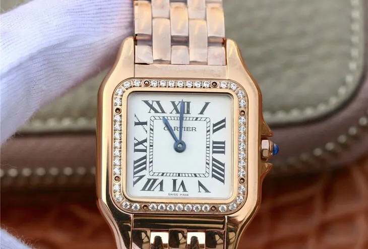 Panthere De Cartier WJPN0009 27MM 8848 Factory 1:1 Best Edition Replica Watch Diamond Bezel