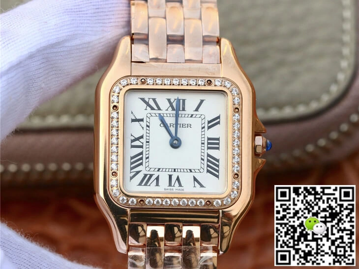 Panthere De Cartier WJPN0009 27MM 8848 Factory 1:1 Best Edition Replica Watch Diamond Bezel