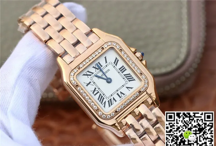 Panthere De Cartier WJPN0009 27MM 8848 Factory 1:1 Best Edition Replica Watch Diamond Bezel