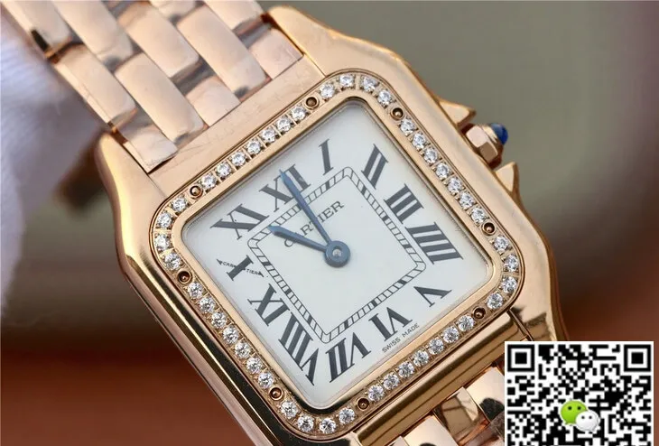 Panthere De Cartier WJPN0009 27MM 8848 Factory 1:1 Best Edition Replica Watch Diamond Bezel