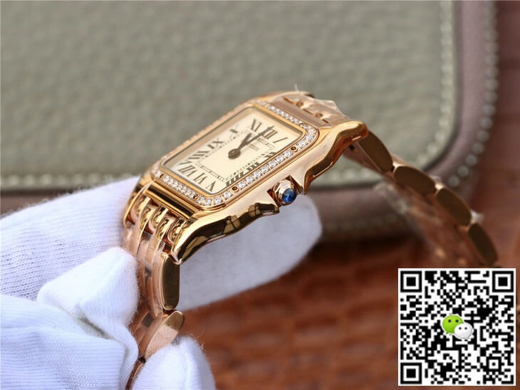 Panthere De Cartier WJPN0009 27MM 8848 Factory 1:1 Best Edition Replica Watch Diamond Bezel