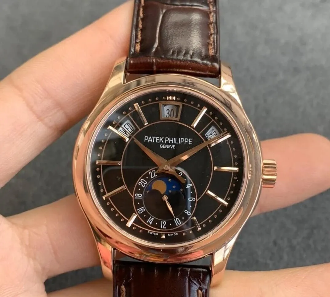 Patek Philippe Complications 5205R-010 GR Factory 1:1 Best Edition Replica Watch Leather Strap