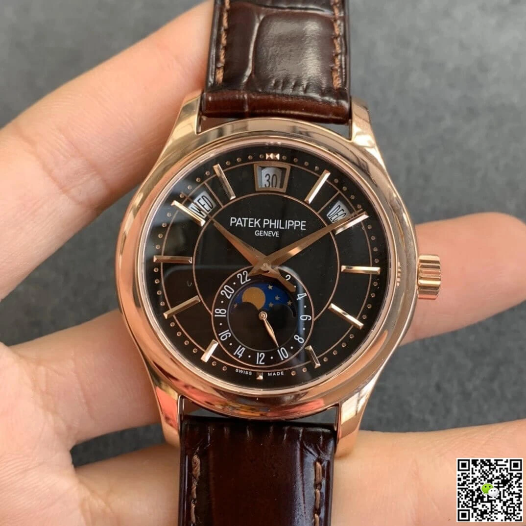 Patek Philippe Complications 5205R-010 GR Factory 1:1 Best Edition Replica Watch Leather Strap