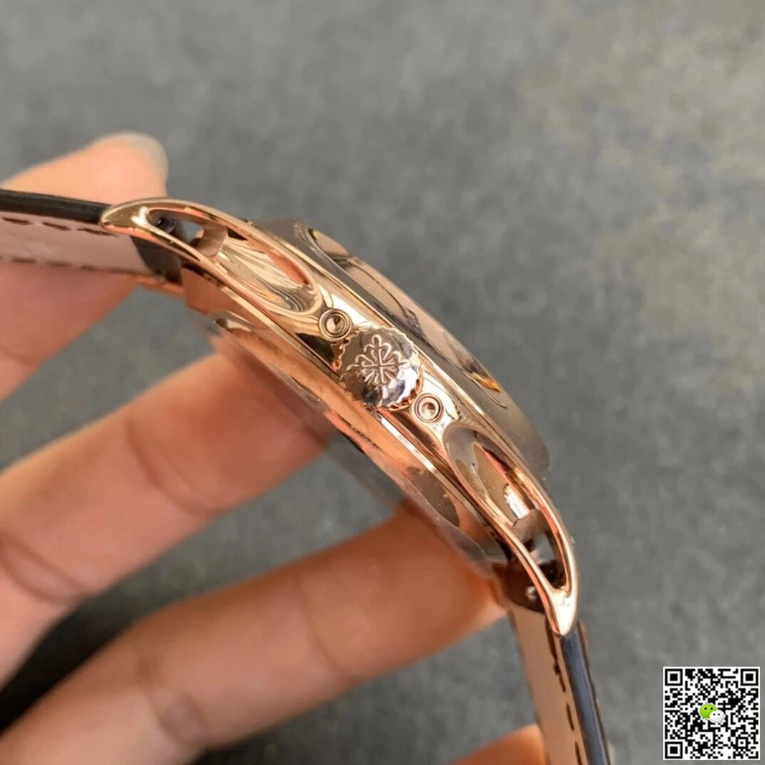 Patek Philippe Complications 5205R-010 GR Factory 1:1 Best Edition Replica Watch Leather Strap