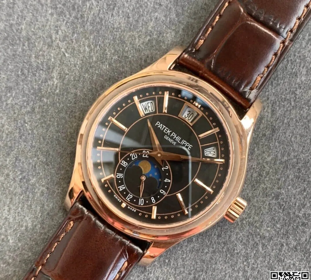 Patek Philippe Complications 5205R-010 GR Factory 1:1 Best Edition Replica Watch Leather Strap