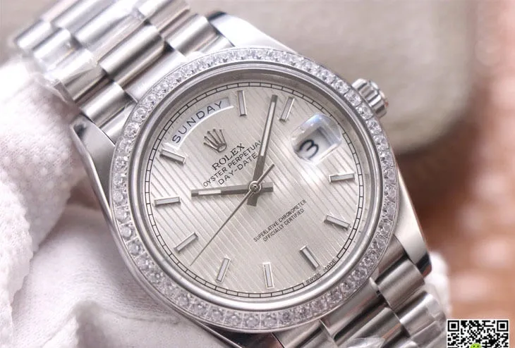Rolex Day Date M228349RBR-0007 EW Factory 1:1 Best Edition Replica Watch Stainless Steel Strap