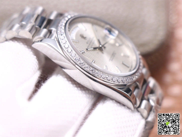 Rolex Day Date M228349RBR-0007 EW Factory 1:1 Best Edition Replica Watch Stainless Steel Strap