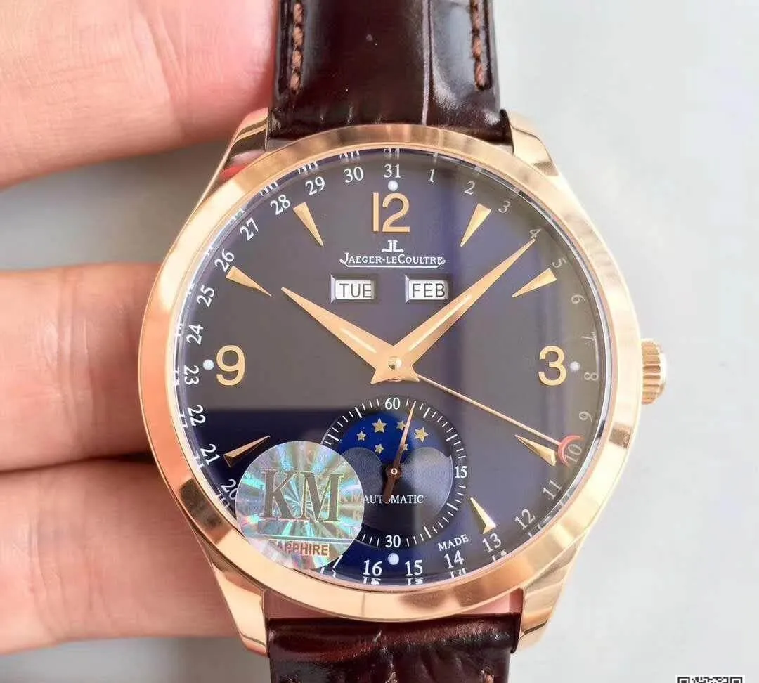 Jaeger-LeCoultre Master 1552520 KM Factory 1:1 Best Edition Replica Watch Swiss ETA866 Blue Dial