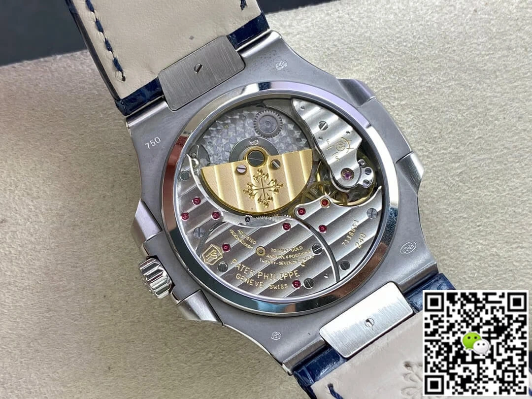 Patek Philippe Nautilus 5724G-001 GR Factory 1:1 Best Edition Replica Watch Blue Leather Strap