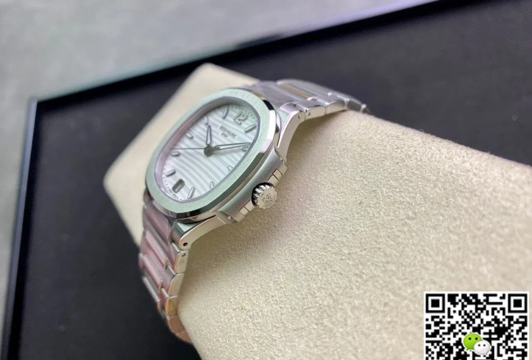 Patek Philippe Nautilus Ladies 7118 1A-010 3K Factory 1:1 Best Edition Replica Watch White Dial
