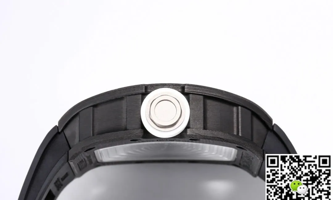 Richard Mille RM055 NTPT BBR Factory 1:1 Best Edition Replica Watch Skeleton Dial Black Strap