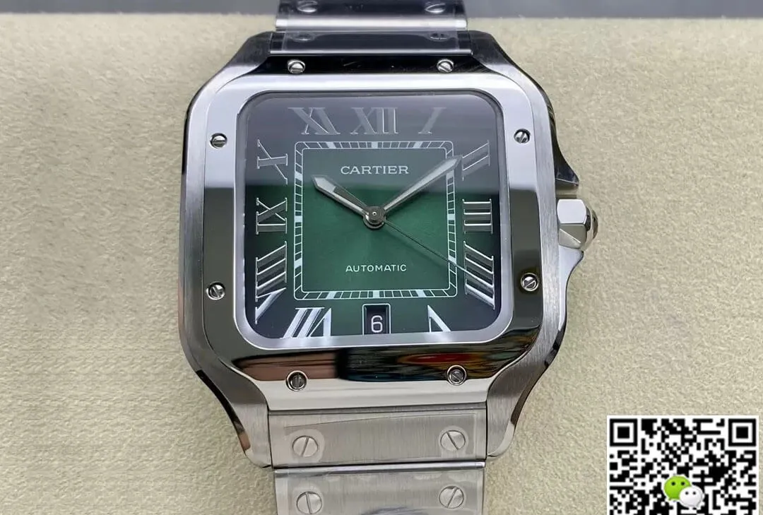 Cartier De Santos WSSA0062 BV Factory 1:1 Best Edition Replica Watch Stainless Steel Strap