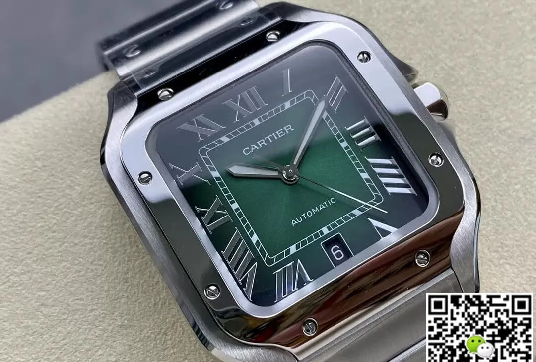 Cartier De Santos WSSA0062 BV Factory 1:1 Best Edition Replica Watch Stainless Steel Strap