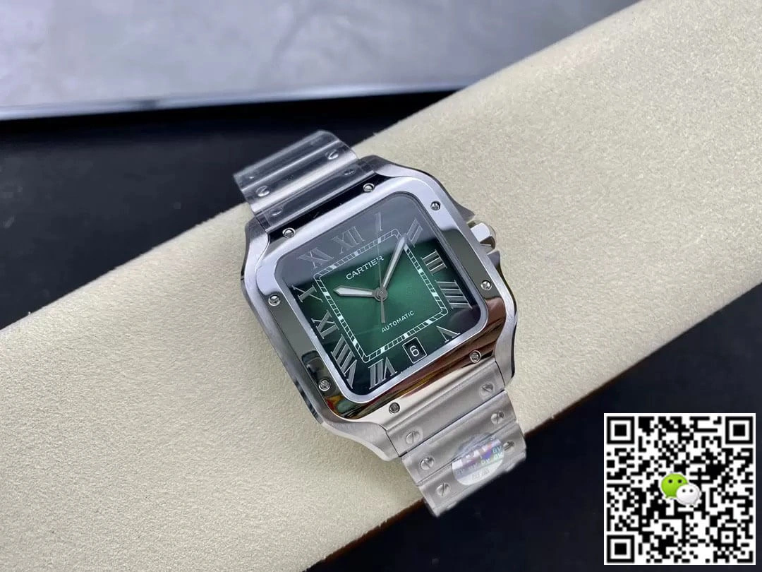 Cartier De Santos WSSA0062 BV Factory 1:1 Best Edition Replica Watch Stainless Steel Strap