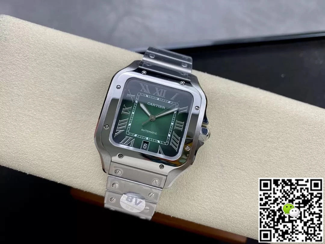 Cartier De Santos WSSA0062 BV Factory 1:1 Best Edition Replica Watch Stainless Steel Strap