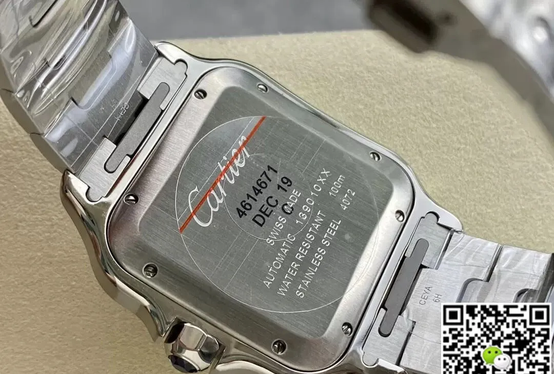 Cartier De Santos WSSA0062 BV Factory 1:1 Best Edition Replica Watch Stainless Steel Strap