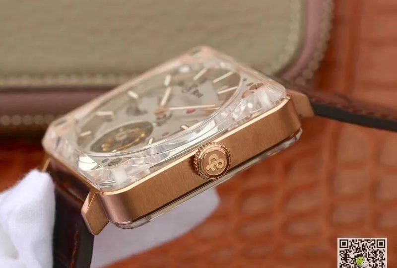 Bell & Ross BR-X2 Tourbillon 18K Rosegold Case Mechanical Watches 1:1 Best Edition Replica Watch Swiss ETA380 Tourbillon Movement