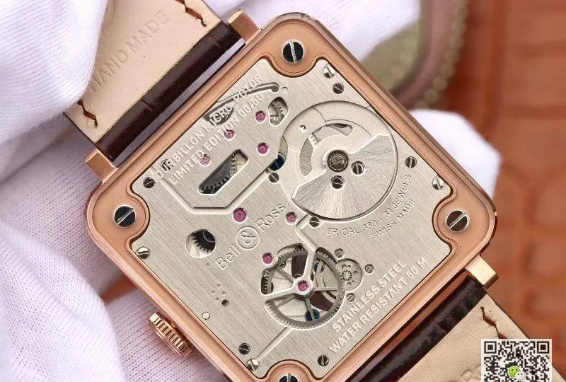 Bell & Ross BR-X2 Tourbillon 18K Rosegold Case Mechanical Watches 1:1 Best Edition Replica Watch Swiss ETA380 Tourbillon Movement