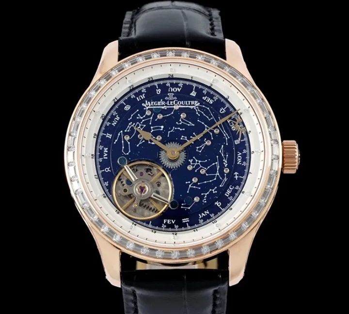 RMS Factory Jaeger LeCoultre Master Control Tourbillon Gold Case 1:1 Best Edition Replica Watch