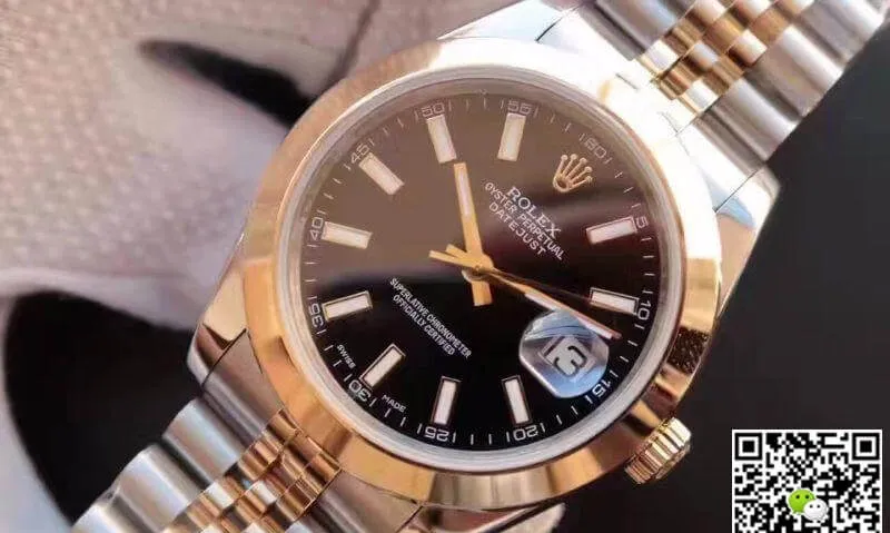 Rolex Datejust 126303 Black Dial 1:1 Best Edition Replica Watch Swiss ETA3255 Gold Wrapped