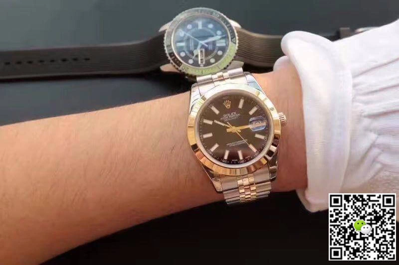 Rolex Datejust 126303 Black Dial 1:1 Best Edition Replica Watch Swiss ETA3255 Gold Wrapped