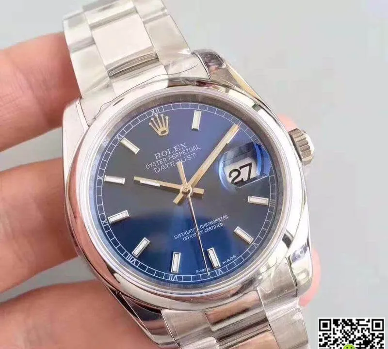Rolex Datejust II 116200 AR Factory Blue Dial 1:1 Best Edition Replica Watch Swiss ETA3135