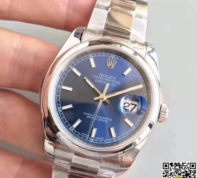 Rolex Datejust II 116200 AR Factory Blue Dial 1:1 Best Edition Replica Watch Swiss ETA3135