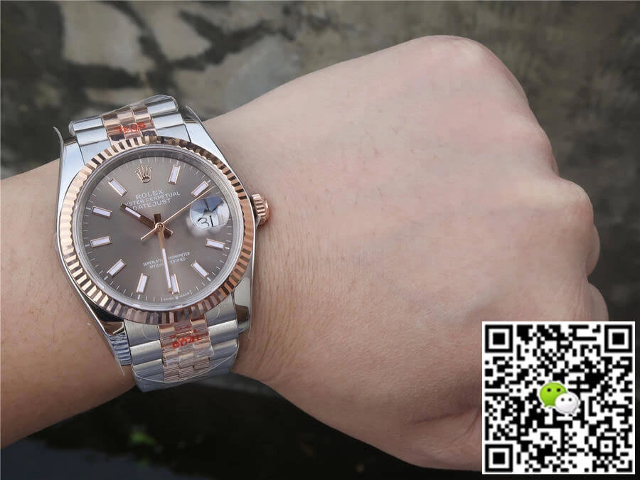 Rolex Datejust M126231-0013 36MM GM Factory 1:1 Best Edition Replica Watch Rose Gold Bezel