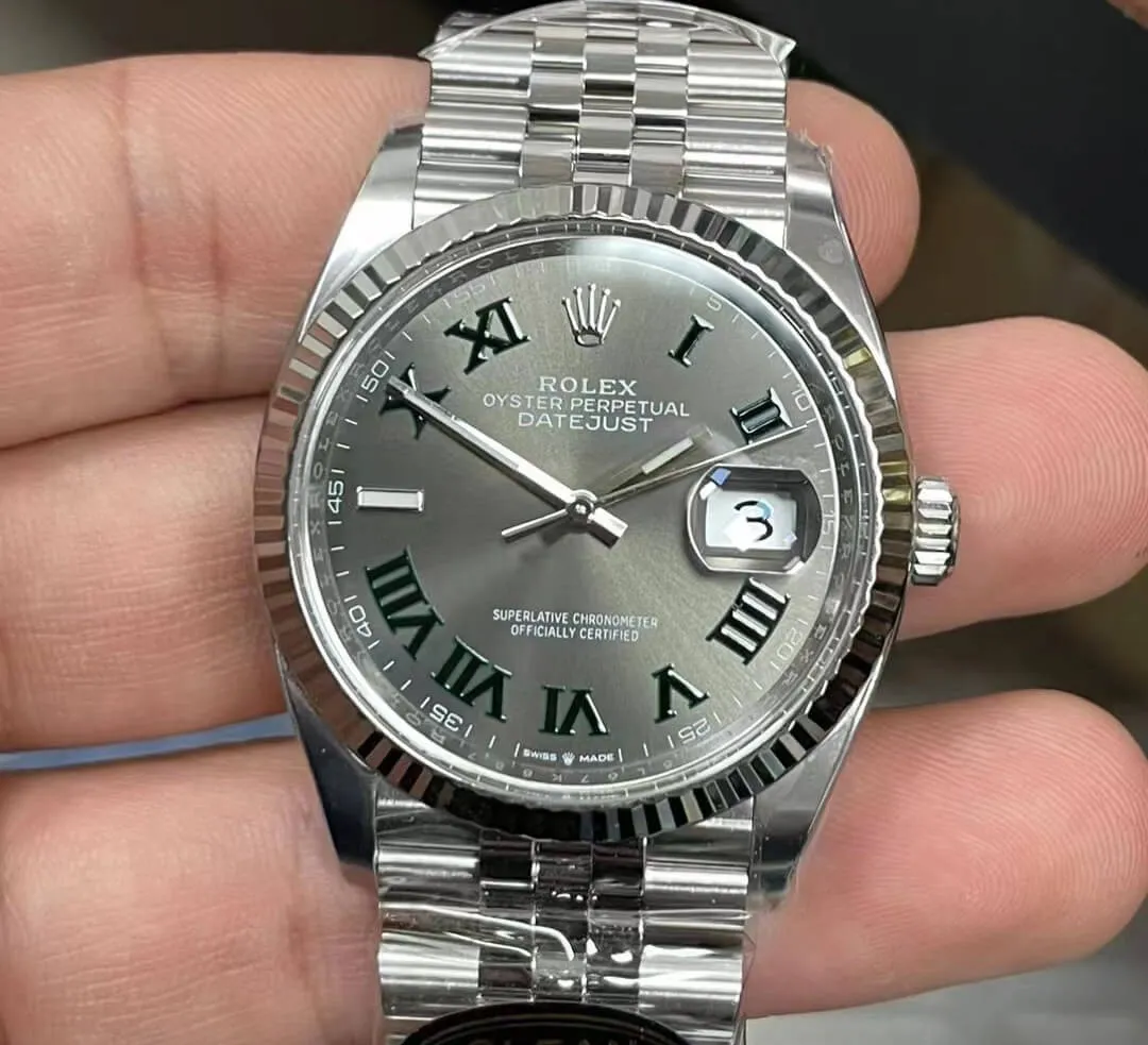 Rolex Datejust M126234-0045 36MM Clean Factory 1:1 Best Edition Replica Watch Silver Strap