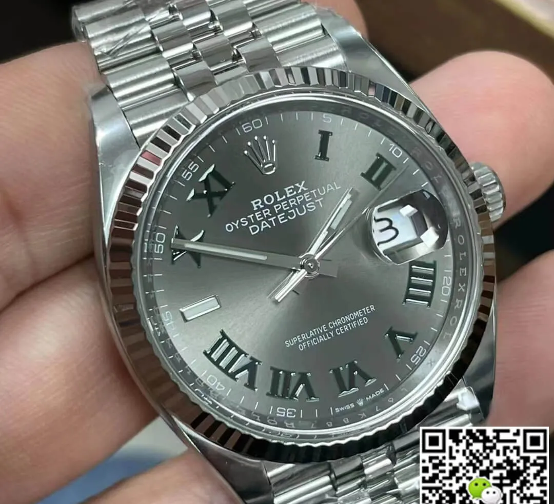 Rolex Datejust M126234-0045 36MM Clean Factory 1:1 Best Edition Replica Watch Silver Strap