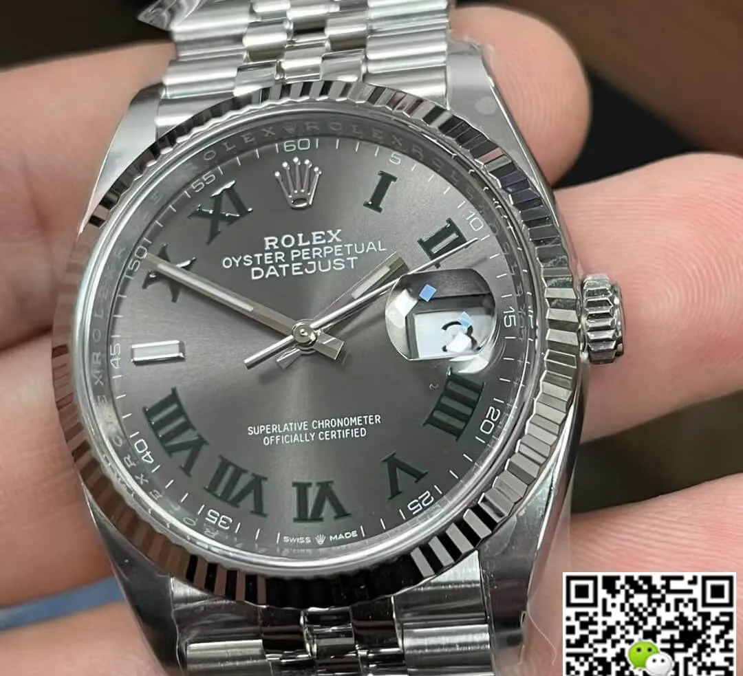 Rolex Datejust M126234-0045 36MM Clean Factory 1:1 Best Edition Replica Watch Silver Strap