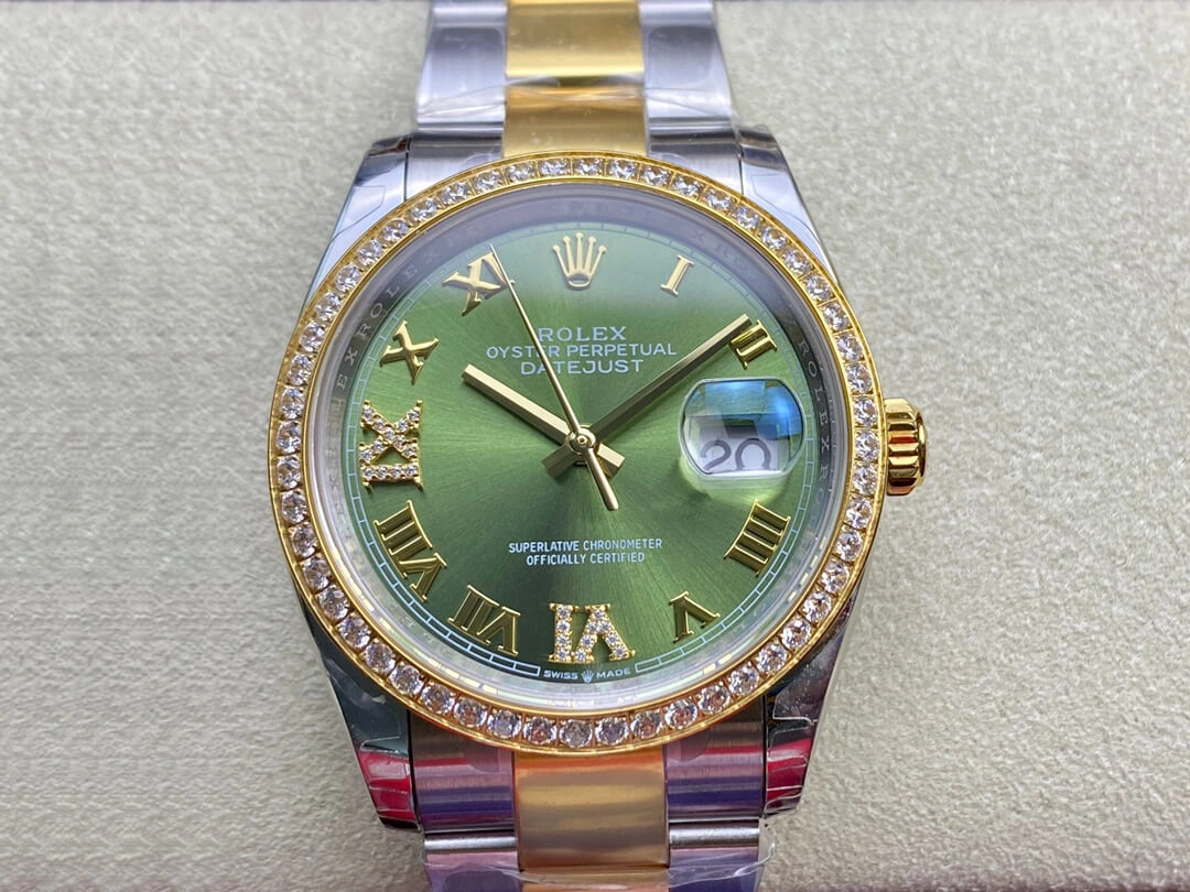 Rolex Datejust M126283RBR-0012 EW Factory 1:1 Best Edition Replica Watch Diamond-Set Bezel